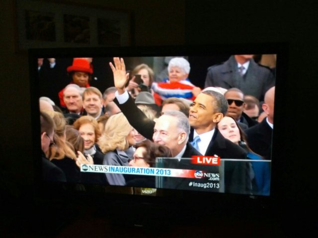 President Obama on TV