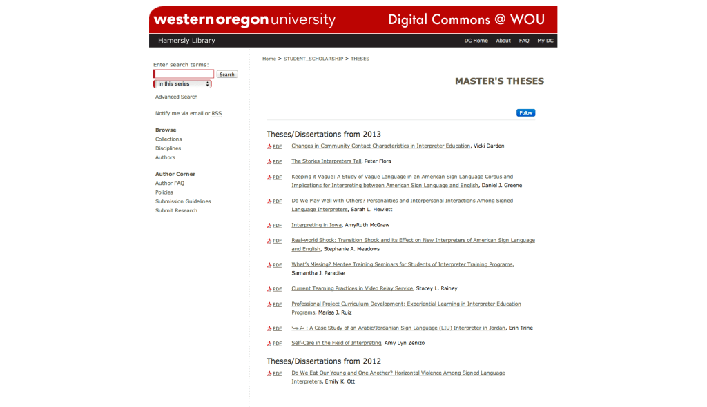 My classmates publish their theses on Digital&nbsp;Commons!
