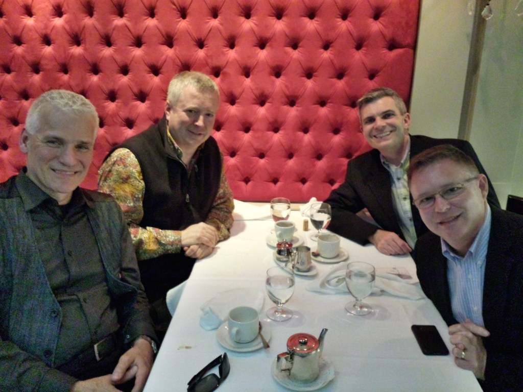 Richard, Louis, Daniel, & Andy at Le Saint-Amour