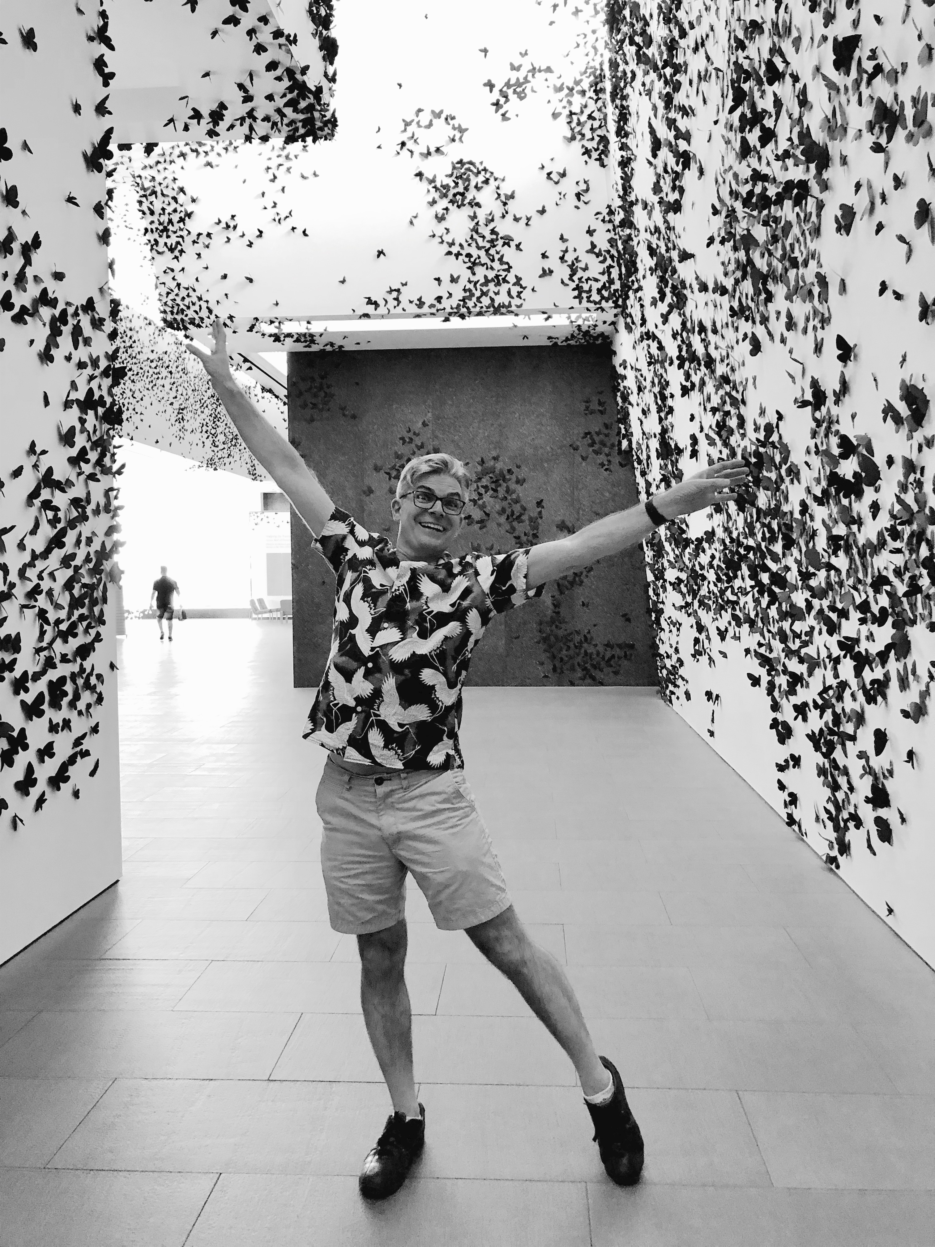 Me with black butterflies