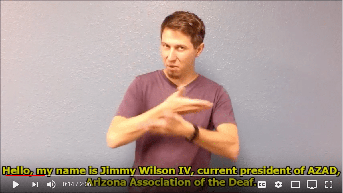 Voiceover for ASL video September&nbsp;2018