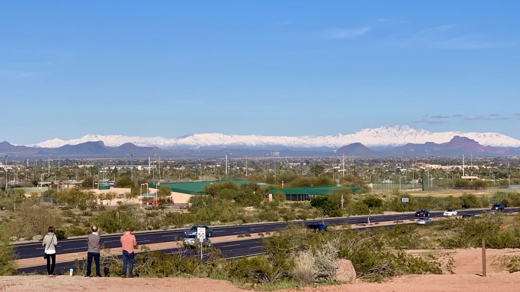 Record snow on mountains near&nbsp;Phoenix