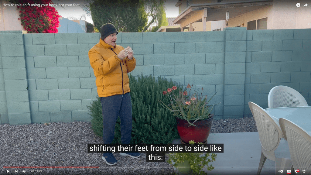 How to role shift using your body, not your&nbsp;feet